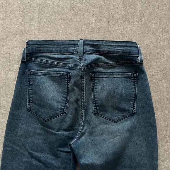 NYDJ Samantha Slim Jeans Women 6 Blue Denim Mid Rise Stretch Lift & Tuck Casual - Picture 4 of 10